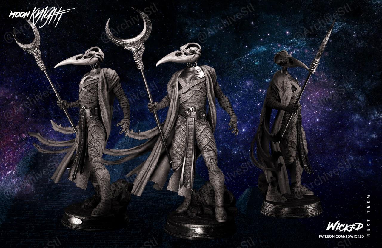 DC 月神孔苏(Khonshu) 3D打印图纸